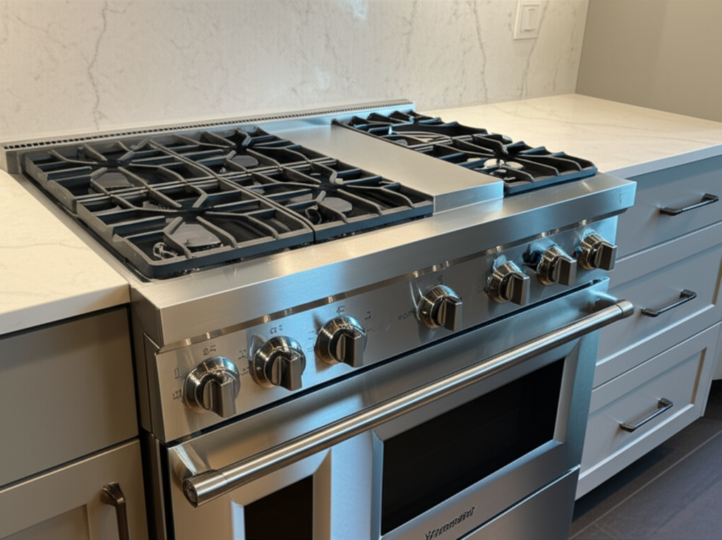 Thermador range in luxury home