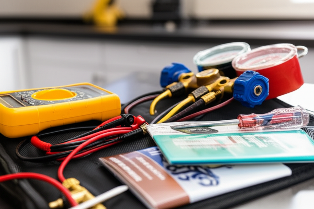 Professional repair tools and equipment for luxury appliance service